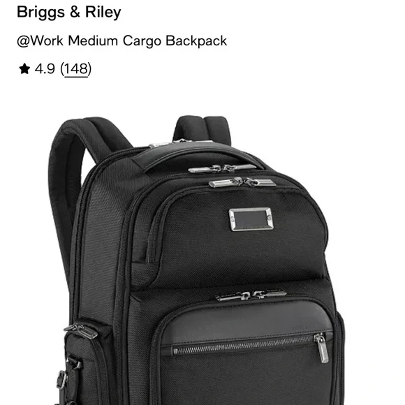 Briggs & Riley Black Work Backpack - Picture 1 of 2